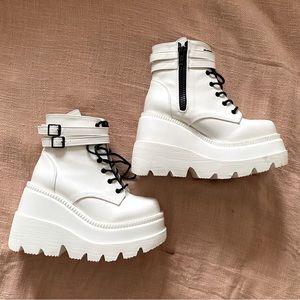 Demonia Pure Technopagan platform Boots